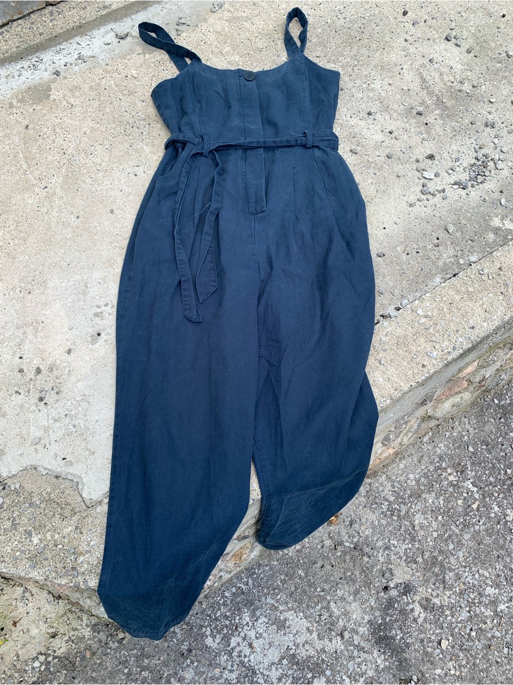 Frank&Oak Jumpsuit Navy Blue Lyocell-Cotton M